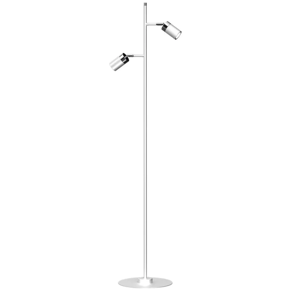 Lampa podłogowa Milagro Joker 2 x GU10, biała chrom