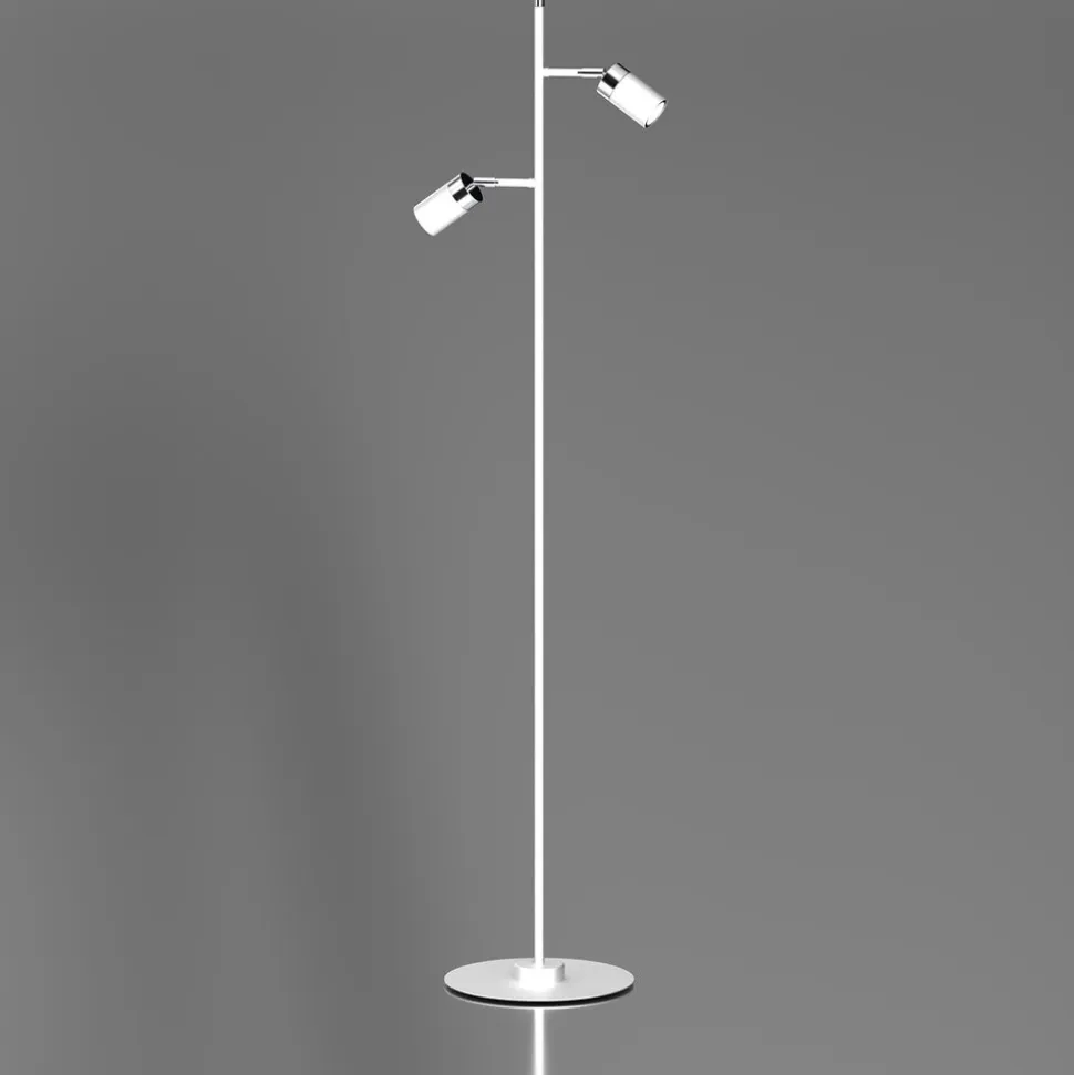 Lampa podłogowa Milagro Joker 2 x GU10, biała chrom