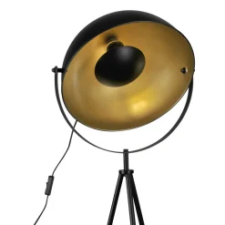 Lampa podłogowa Sanico Goldlux Matylda, E27, czarno-złota