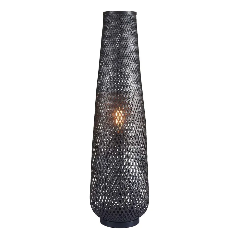 Lampa podłogowa Sanico Goldlux Zanzibar Black, 28 x 98 cm