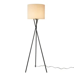 Lampa podłogowa Sanico Goldlux Tekla, E27, len naturalny