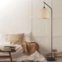 Lampa podłogowa Sanico Goldlux Rio Natural, E27