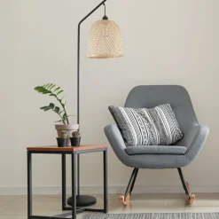 Lampa podłogowa Sanico Goldlux Rio Natural, E27