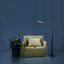Lampa podłogowo-biurkowa LED Sanico Goldlux Ferrara, 3000-6000K, czarna