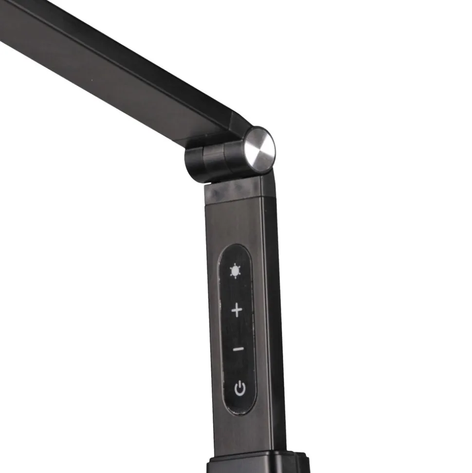 Lampa podłogowo-biurkowa LED Sanico Goldlux Ferrara, 3000-6000K, czarna