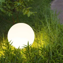 Lampa solarna 40 cm Sanico Goldlux, kula, 4000K, biała