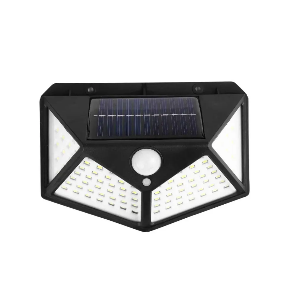 Lampa solarna LED Meven, ścienna, 100 diod LED