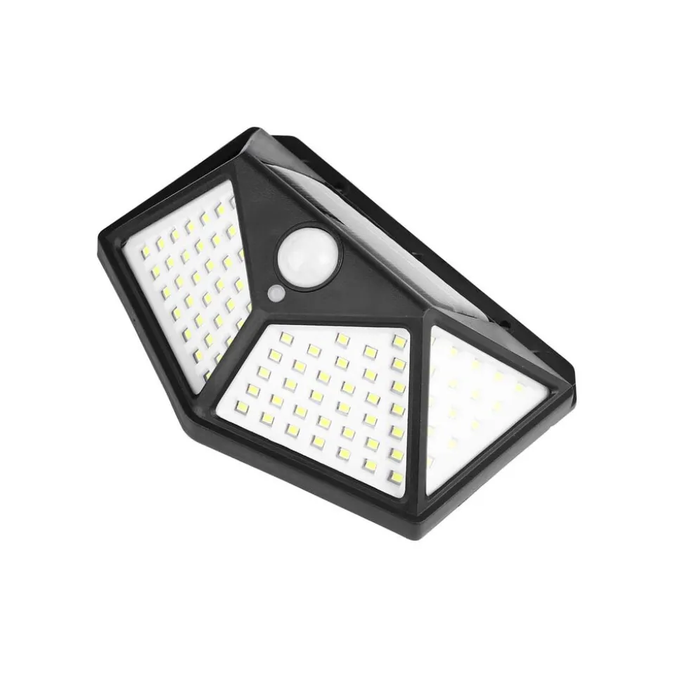 Lampa solarna LED Meven, ścienna, 100 diod LED