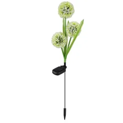 Lampa solarna LED Meven, 3 kwiaty czosnku, 3 diody LED