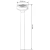 Lampa solarna LED Sanico Goldlux Gwinea, czujnik PIR, stojąca 50 cm, 4000K