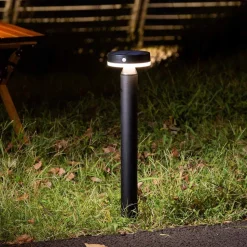 Lampa solarna LED Sanico Goldlux Gwinea, czujnik PIR, stojąca 50 cm, 4000K