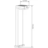 Lampa solarna LED Sanico Goldlux Mali, czujnik PIR, stojąca 50 cm, 4000K