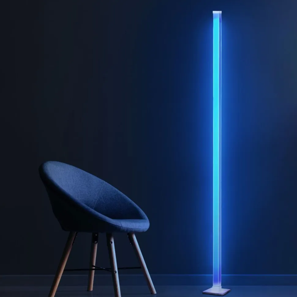 Lampa stojąca LED Sanico Goldlux Magical RGB, czujnik głosu, z pilotem