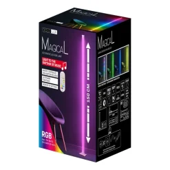 Lampa stojąca LED Sanico Goldlux Magical RGB, czujnik głosu, z pilotem