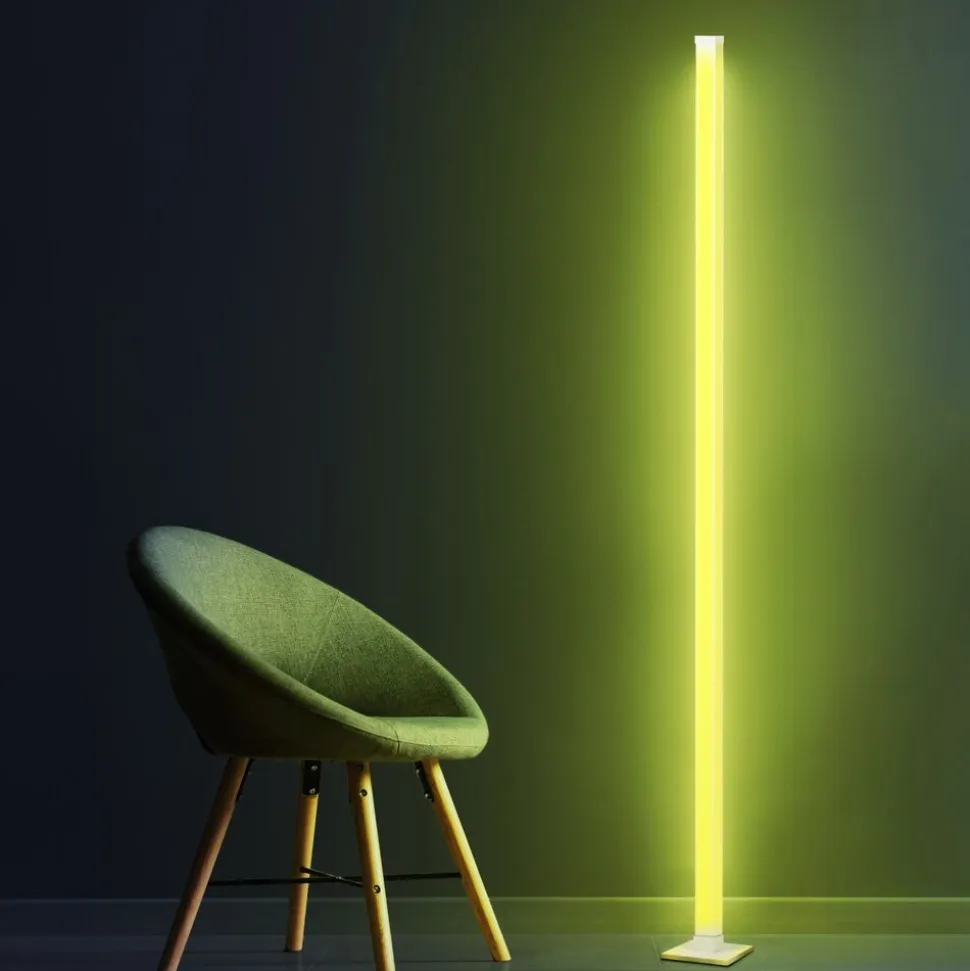 Lampa stojąca LED Sanico Goldlux Magical RGB, czujnik głosu, z pilotem