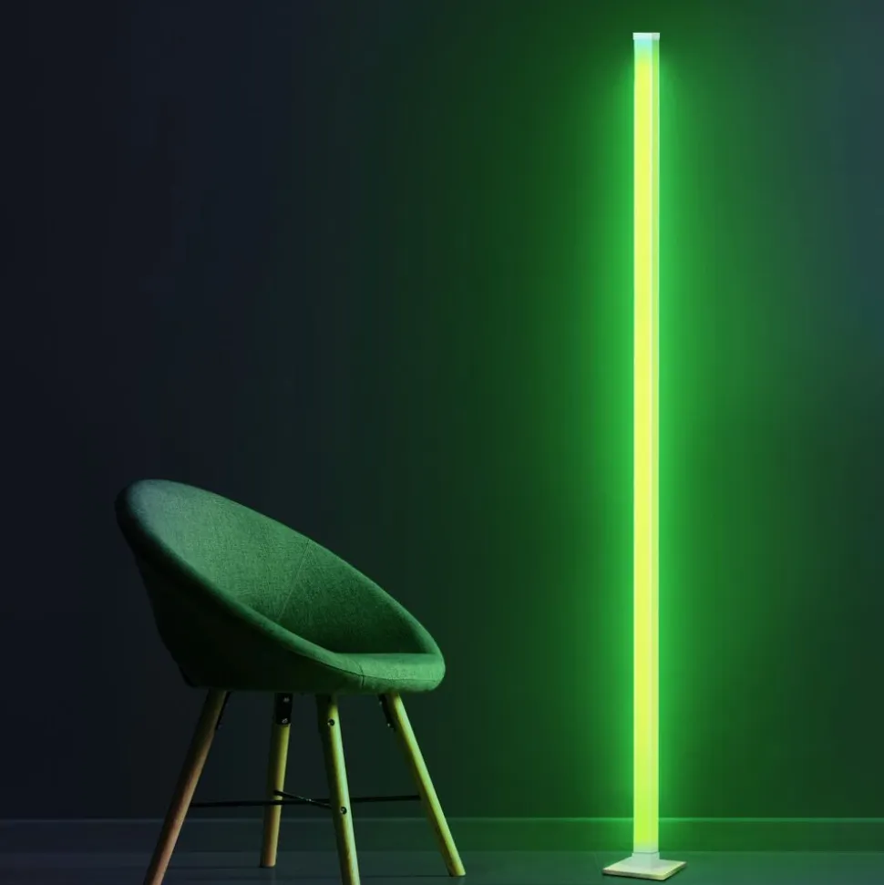 Lampa stojąca LED Sanico Goldlux Magical RGB, czujnik głosu, z pilotem