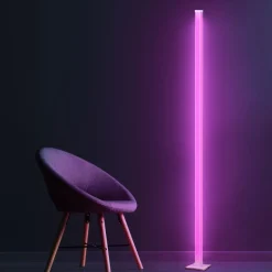 Lampa stojąca LED Sanico Goldlux Magical RGB, czujnik głosu, z pilotem