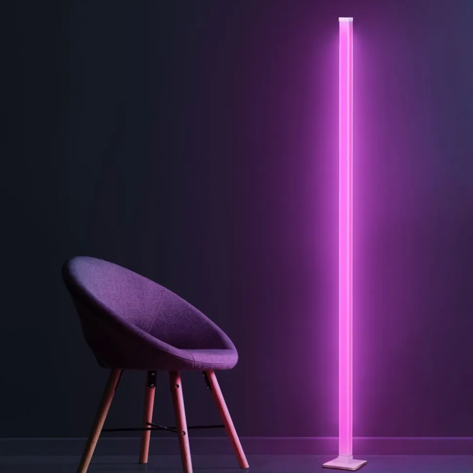 Lampa stojąca LED Sanico Goldlux Magical RGB, czujnik głosu, z pilotem