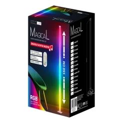 Lampa stojąca LED Sanico Goldlux Magical RGB, czujnik głosu, z pilotem