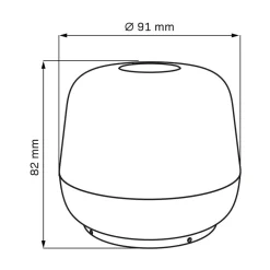Lampa stołowa LED Sanico Goldlux Samba, USB-C, zielona