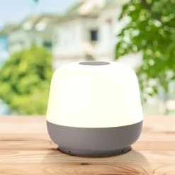 Lampa stołowa LED Sanico Goldlux Samba, USB-C, brązowa