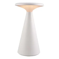 Lampa stołowa LED Sanico Goldlux Paros, USB-C, IP44, biała