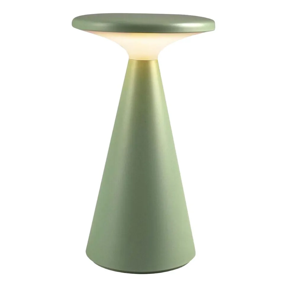 Lampa stołowa LED Sanico Goldlux Paros, USB-C, IP44, zielona