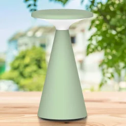 Lampa stołowa LED Sanico Goldlux Paros, USB-C, IP44, zielona