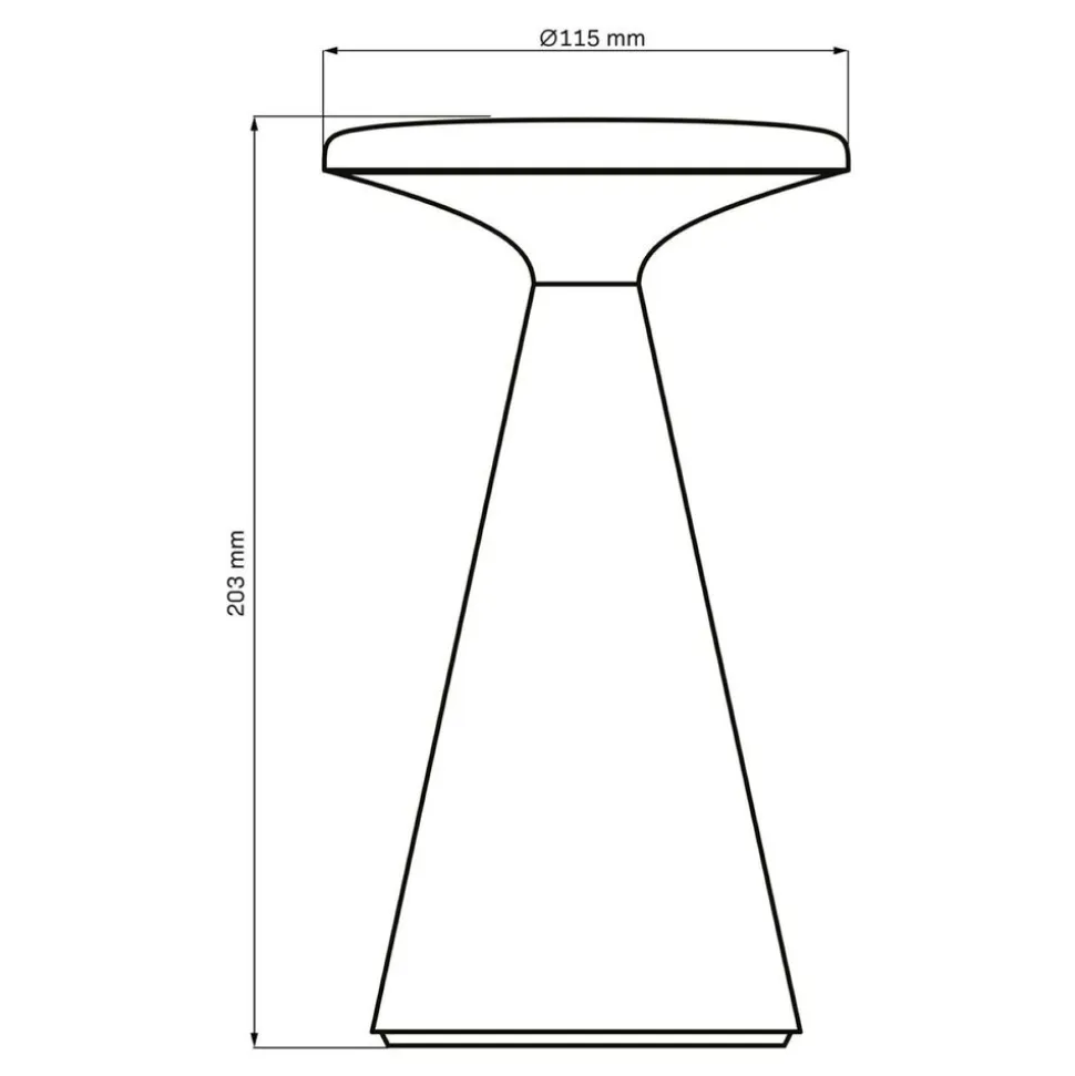 Lampa stołowa LED Sanico Goldlux Paros, USB-C, IP44, zielona