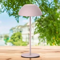 Lampa stołowa LED Sanico Goldlux Tanzania, USB-C, różowa