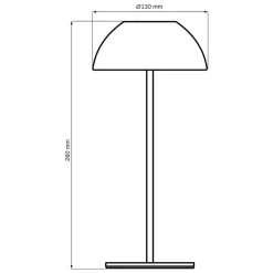 Lampa stołowa LED Sanico Goldlux Tanzania, USB-C, różowa