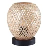 Lampa stołowa Sanico Goldlux Zanzibar Natural, 18 x 21 cm, E27