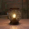 Lampa stołowa Sanico Goldlux Zanzibar Black, 18 x 21 cm, E27