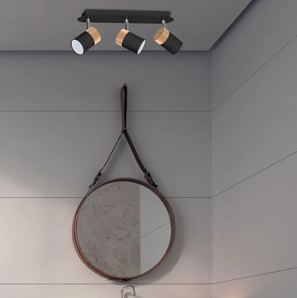 Lampa sufitowa Milagro Joker 3 x GU10, czarna