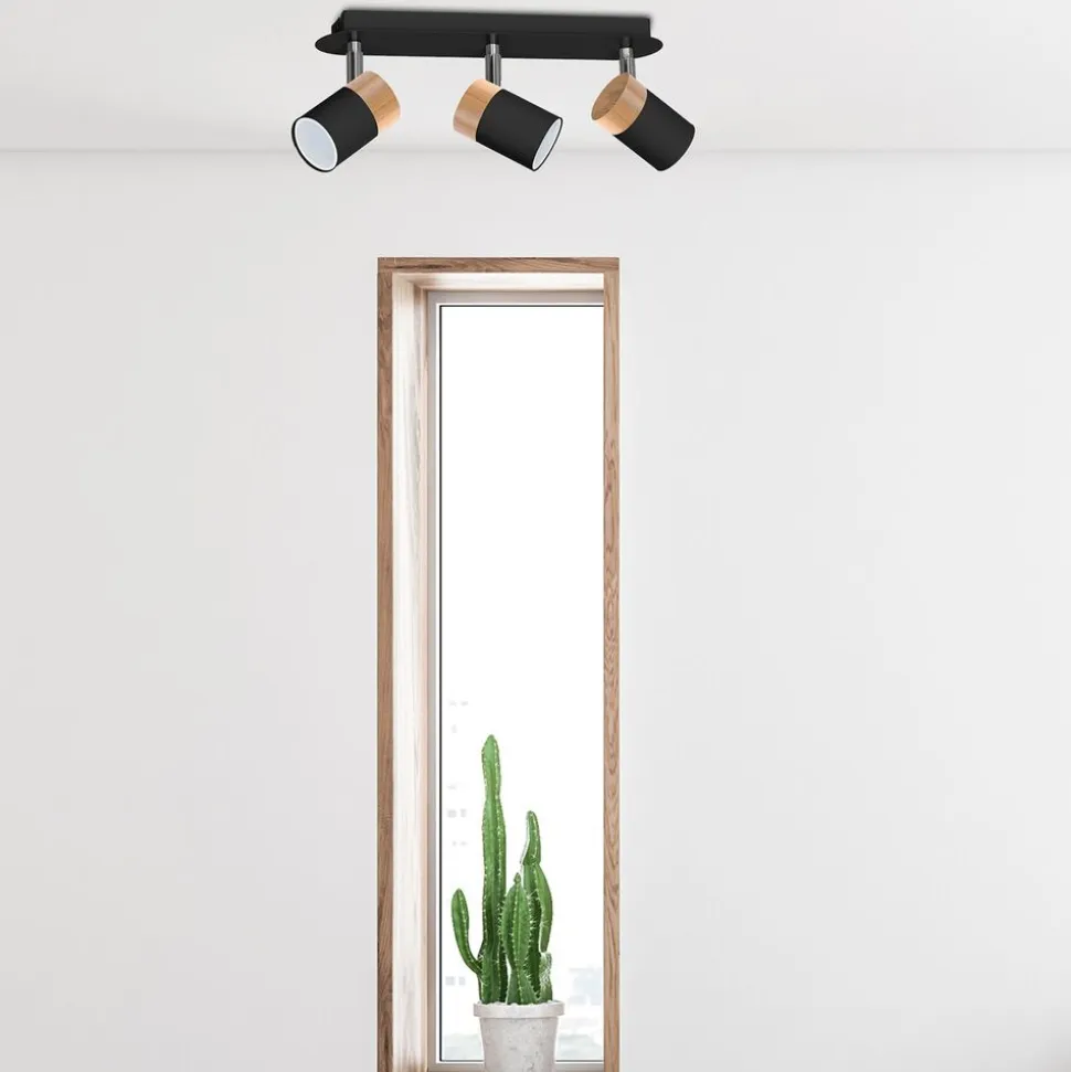 Lampa sufitowa Milagro Joker 3 x GU10, czarna