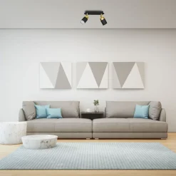 Lampa sufitowa Milagro Joker 2 x GU10, czarno-złota