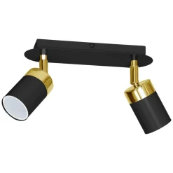 Lampa sufitowa Milagro Joker 2 x GU10, czarno-złota