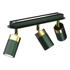 Lampa sufitowa Milagro Joker 3 x GU10, zielono-złota