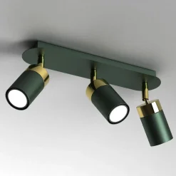 Lampa sufitowa Milagro Joker 3 x GU10, zielono-złota