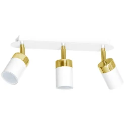 Lampa sufitowa Milagro Joker 3 x GU10, biało-złota