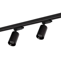 Lampa sufitowa Milagro Pipe Track 4 x GU10, na szynie, 1,5 m, czarna