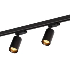 Lampa sufitowa Milagro Pipe Track 4 x GU10, na szynie, 1,5 m, czarna