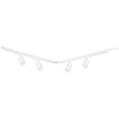 Lampa sufitowa Milagro Pipe Track 4 x GU10, na szynie, 1,5 m, biały