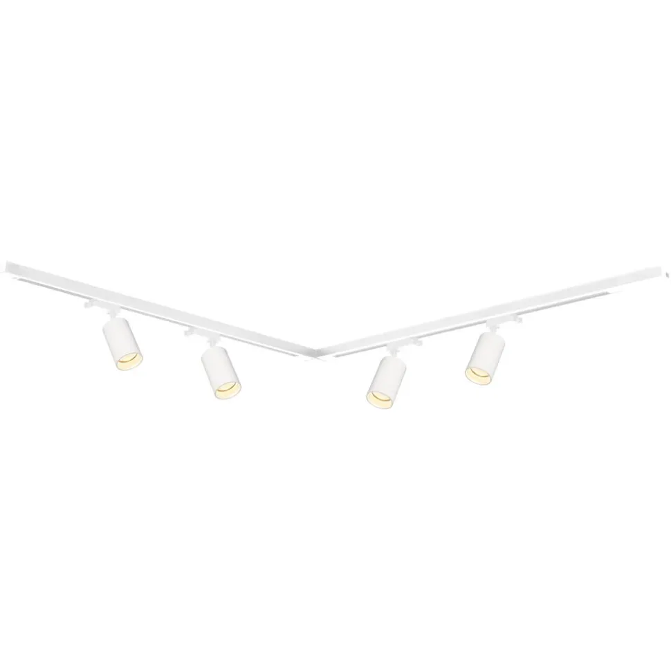Lampa sufitowa Milagro Pipe Track 4 x GU10, na szynie, 1,5 m, biały