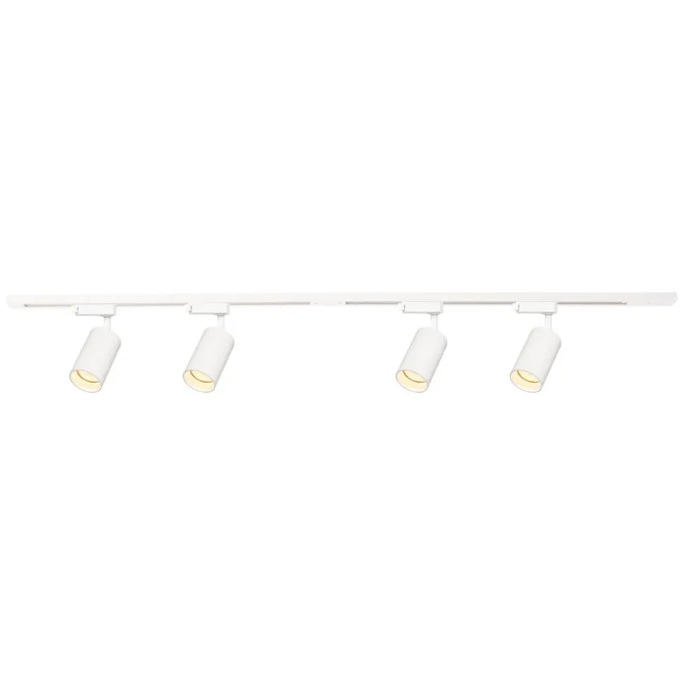 Lampa sufitowa Milagro Pipe Track 4 x GU10, na szynie, 1,5 m, biały