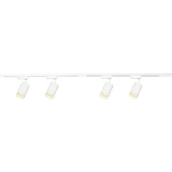 Lampa sufitowa Milagro Pipe Track 4 x GU10, na szynie, 1,5 m, biały
