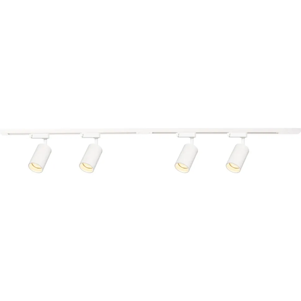 Lampa sufitowa Milagro Pipe Track 4 x GU10, na szynie, 1,5 m, biały