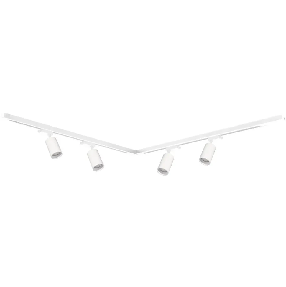 Lampa sufitowa Milagro Pipe Track 4 x GU10, na szynie, 1,5 m, biały