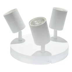 Lampa sufitowa okrągła LED Lethe, 3 punkty świetlne, 345 lm, biała