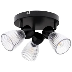 Lampa sufitowa okrągła Milagro Spot Best 3 x E14, czarna
